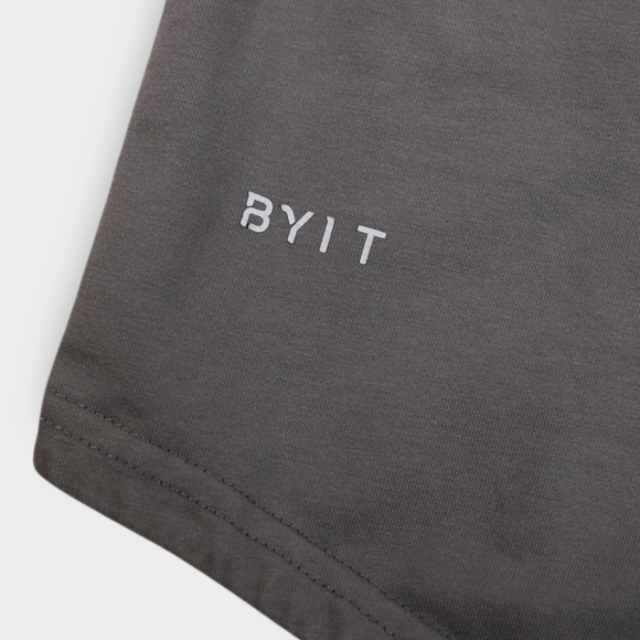 Bylt Drop Cut Lux Short Sleeve Shirt Athleisure Gorpcore Workout In Gray Size M - Picture 7 of 9